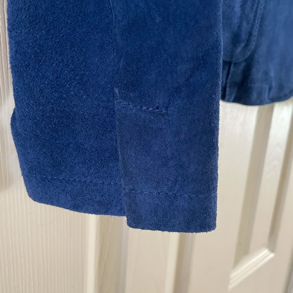 Chadwicks Blue Suede Blazer- Sz 6 - Picture 3 of 8